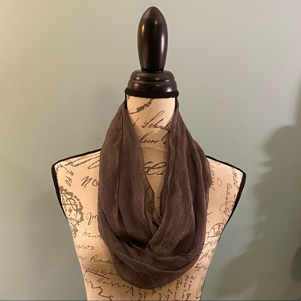 Gray Taupe Eternity Scarf